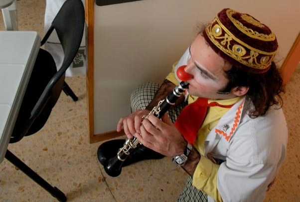 Ventura con el clarinete