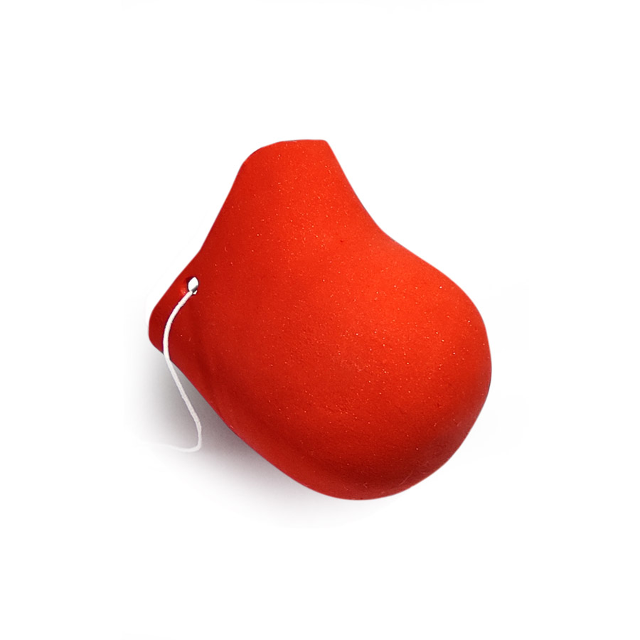 Nariz de payaso roja de goma con tira elástica